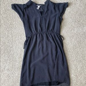 H&M Black and White Geometric Dress